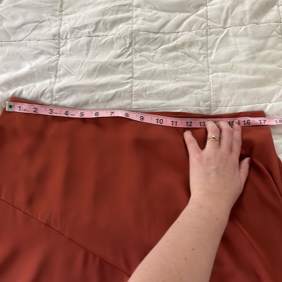 Target Who What Wear Orange Slip Skirt, Size 14 - Picture 6 of 8